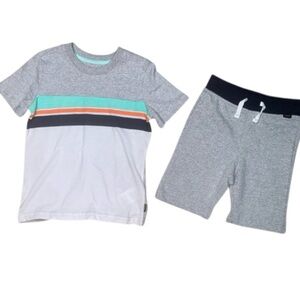 Sz 6 kids Lee Gray and Navy Casual Short set